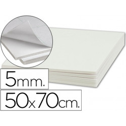 CARTON PLUMA LIDERPAPEL ADHESIVO 1 CARA 50X70 CM ESPESOR 5 MM