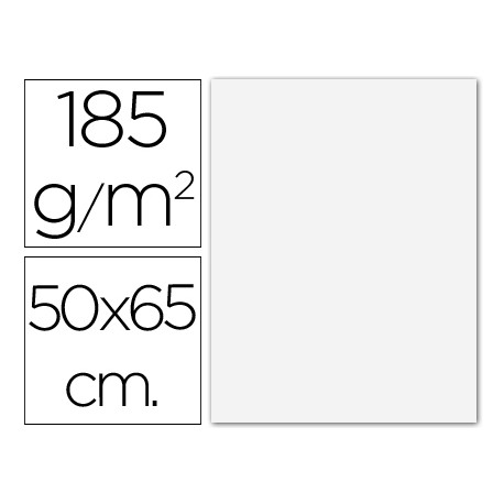 CARTULINA GUARRO BLANCA -50X65 CM -185 GR