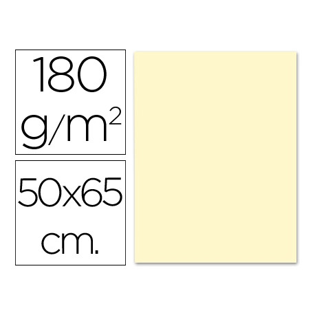 CARTULINA LIDERPAPEL 50X65 CM 180G/M2 CREMA CARTULINA LIDERPAPEL 50X65 CM 180G/M2 CREMA