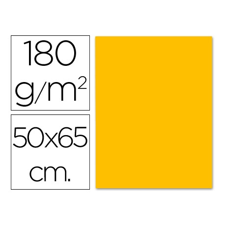 CARTULINA LIDERPAPEL 50X65 CM 180G/M2 NARANJA