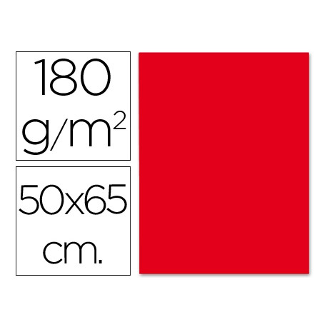CARTULINA LIDERPAPEL 50X65 CM 180G/M2 ROJO NAVIDAD CARTULINA LIDERPAPEL 50X65 CM 180G/M2 ROJO NAVIDAD