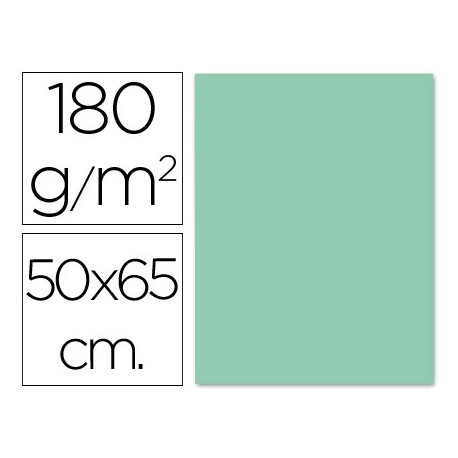 CARTULINA LIDERPAPEL 50X65 CM 180G/M2 VERDE