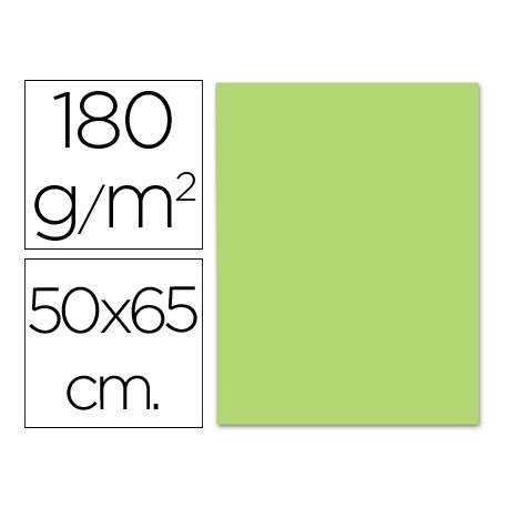 CARTULINA LIDERPAPEL 50X65 CM 180G/M2 VERDE HIERBA CARTULINA LIDERPAPEL 50X65 CM 180G/M2 VERDE HIERBA
