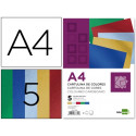 CARTULINA LIDERPAPEL A4 235 G/M2 METALIZADA 5 COLORES SURTIDOS 