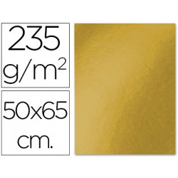 CARTULINA LIDERPAPEL 50X65 CM 235G/M2 METALIZADA ORO