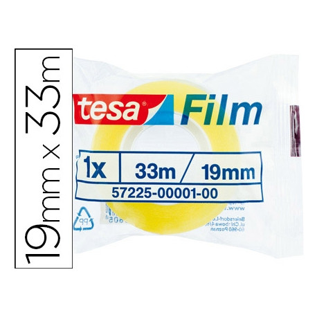 CINTA ADHESIVA TESA STANDARD 33 MT X 19 MM CINTA ADHESIVA TESA STANDARD 33 MT X 19 MM