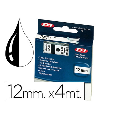 CINTA DYMO 12MMX4MT -TRANSPARENTE PARA MAQUINA LETRATAG