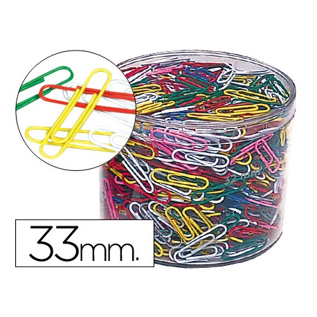 CLIPS LIDERPAPEL COLORES BOTE 1000 UNIDADES CLIPS LIDERPAPEL COLORES BOTE 1000 UNIDADES