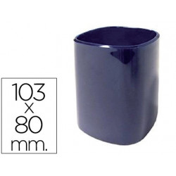 CUBILETE PORTALAPICES Q-CONNECT PLASTICO AZUL DIAMETRO 80 MM ALTURA 103 MM