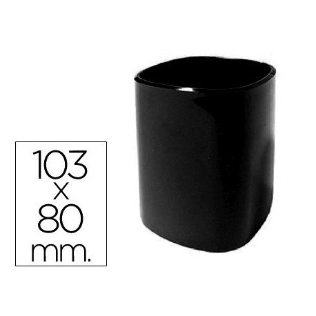 CUBILETE PORTALAPICES Q-CONNECT PLASTICO NEGRO DIAMETRO 80 MM ALTURA 103 MM CUBILETE PORTALAPICES Q-CONNECT PLASTICO NEGRO DIAMETRO 80 MM ALTURA 103 MM