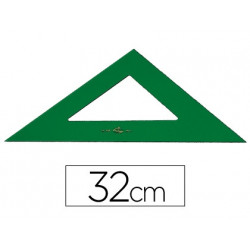 ESCUADRA FABER 32 CM PLASTICO VERDE