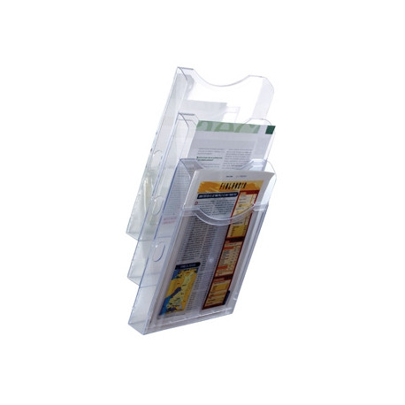 EXPOSITOR MURAL ARCHIVO 2000 DE PARED 3 BANDEJAS DIN A4 TRANSPARENTE 155X239X445 MM SEPARADORES MOVI EXPOSITOR MURAL ARCHIVO 2000 DE PARED 3 BANDEJAS DIN A4 TRANSPARENTE 155X239X445 MM SEPARADORES MOVI