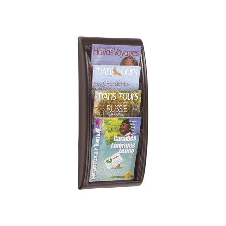 EXPOSITOR MURAL FAST-PAPERFLOW DIN A4 NEGRO 4 CASILLAS 650X290X95 MM EXPOSITOR MURAL FAST-PAPERFLOW DIN A4 NEGRO 4 CASILLAS 650X290X95 MM