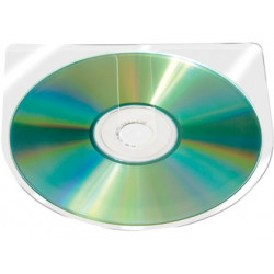 FUNDA AUTOADHESIVA PARA CD Q-CONNECT SIN SOLAPA PACK DE 10 UNIDADES