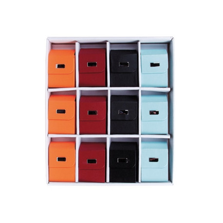 FUNDA PARA CAJAS DE CIGARILLOS COLORES SURTIDOS -EXPOSITOR DE 12 UNIDADES FUNDA PARA CAJAS DE CIGARILLOS COLORES SURTIDOS -EXPOSITOR DE 12 UNIDADES