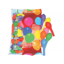 GLOBOS BOLSA DE 100 UNIDADES COLORES SURTIDOS