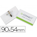 IDENTIFICADOR CON PINZA E IMPERDIBLE Q-CONNECT KF01567 54X90 MM