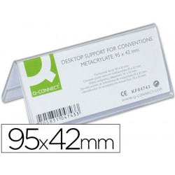 IDENTIFICADORES SOBREMESA Q-CONNECT METACRILATO 95X42 MM REF.5730