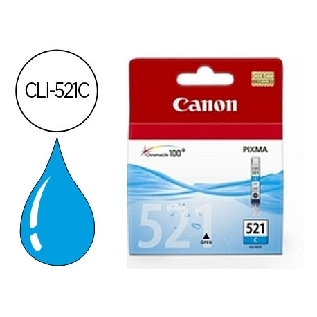 INK-JET CANON CLI-521C CIAN PIXMA MP620/630/980 IP3600/4600