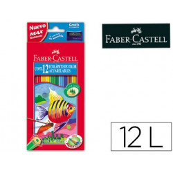 LAPICES DE COLORES FABER-CASTELL ACUARELABLES CAJA DE 12 COLORES SURTIDOS