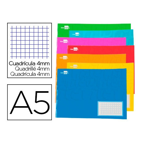 LIBRETA LIDERPAPEL WRITE A5 APAISADO 32H 60G/M2 CUADRO 4MMCON MARGEN LIBRETA LIDERPAPEL WRITE A5 APAISADO 32H 60G/M2 CUADRO 4MMCON MARGEN