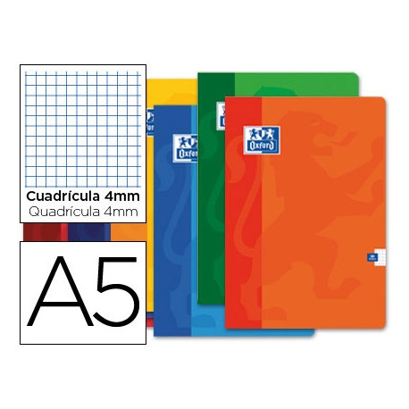 LIBRETA ESCOLAR OXFORD 48 H DIN A5 CUADRO 4 MM LIBRETA ESCOLAR OXFORD 48 H DIN A5 CUADRO 4 MM