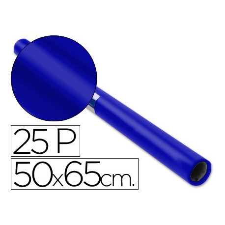 PAPEL CHAROL ROLLO AZUL DE 50X65 CM PAPEL CHAROL ROLLO AZUL DE 50X65 CM
