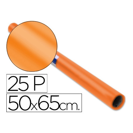 PAPEL CHAROL ROLLO NARANJA DE 50X65 CM PAPEL CHAROL ROLLO NARANJA DE 50X65 CM