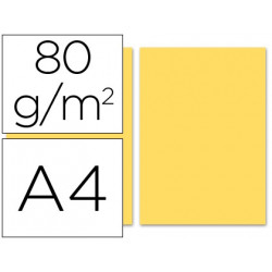 PAPEL COLOR LIDERPAPEL A4 80G/M2 CREMA PAQUETE DE 100