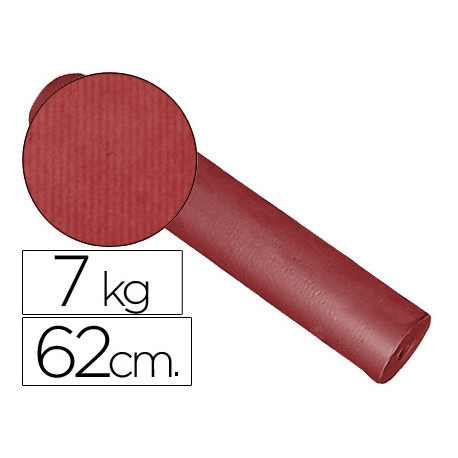 PAPEL DE REGALO KRAFT LISO KFC BOBINA 62 CM 7 KG COLOR BURDEOS PAPEL DE REGALO KRAFT LISO KFC BOBINA 62 CM 7 KG COLOR BURDEOS