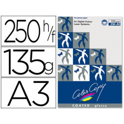 PAPEL FOTOCOPIADORA COLOR COPY GLOSSY DIN A3 135 GRAMOS PAQUETE DE 250 HOJAS