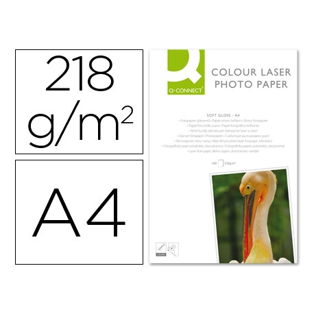 PAPEL Q-CONNECT FOTO GLOSSY DIN-A4 PARA FOTOCOPIADORAS E IMPRESORAS LASER PAPEL Q-CONNECT FOTO GLOSSY DIN-A4 PARA FOTOCOPIADORAS E IMPRESORAS LASER