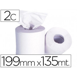 PAPEL SECAMANOS 2 CAPAS 199 MM X 135 MT MANDRIL 76 MM DIAMETRO 197 MM