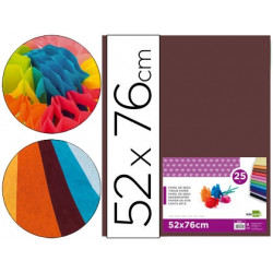 PAPEL SEDA LIDERPAPEL MARRON 52X76 CM 18 GR