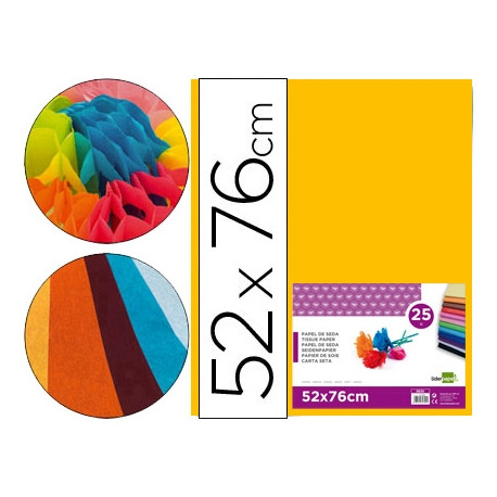 PAPEL SEDA LIDERPAPEL NARANJA 52X76 CM 18 GR PAPEL SEDA LIDERPAPEL NARANJA 52X76 CM 18 GR