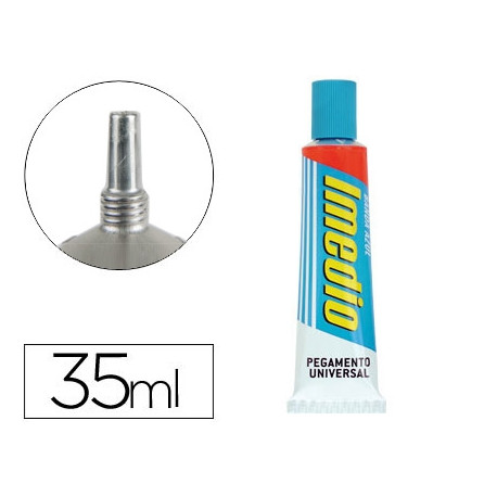 PEGAMENTO IMEDIO UNIVERSAL TRANSPARENTE BANDA AZUL 35 ML UNIDAD PEGAMENTO IMEDIO UNIVERSAL TRANSPARENTE BANDA AZUL 35 ML UNIDAD