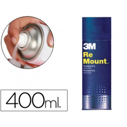 PEGAMENTO SCOTCH SPRAY REMOUNT 400 ML ADHESIVO REPOSICIONABLE INDEFINIDAMENTE