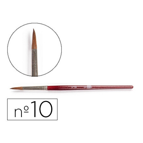 PINCELES ACUARELA LIDERPAPEL N 10 -VIROLA CROMADA PELO ENGOMADO PINCELES ACUARELA LIDERPAPEL N 10 -VIROLA CROMADA PELO ENGOMADO