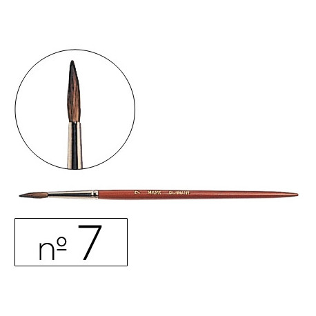 PINCELES ACUARELA LIDERPAPEL N 7 -VIROLA CROMADA PELO ENGOMADO PINCELES ACUARELA LIDERPAPEL N 7 -VIROLA CROMADA PELO ENGOMADO