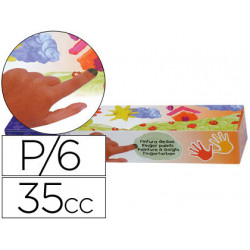 Pintura dedos 40ml pack 5 colores 530