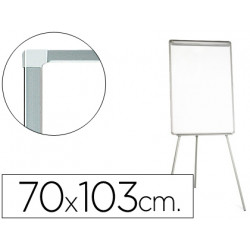 PIZARRA BLANCA Q-CONNECT CON TRIPODE 90X70X195CM PARA CONVENCIONES SUPERFICIE LACADAMAGNETICA ESCRIT