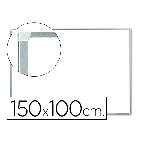 PIZARRA BLANCA Q-CONNECT LACADA MAGNETICA MARCO DE ALUMINIO 150X100 CM PIZARRA BLANCA Q-CONNECT LACADA MAGNETICA MARCO DE ALUMINIO 150X100 CM