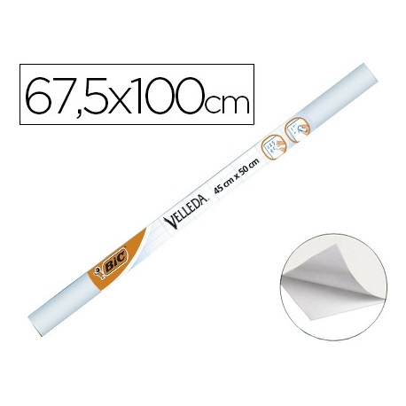 PIZARRA BLANCA VELLEDA ROLLO ADHESIVO DE 100X67,5 CM PIZARRA BLANCA VELLEDA ROLLO ADHESIVO DE 100X67,5 CM