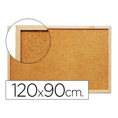 PIZARRA CORCHO Q-CONNECT 120X90 CM MARCO DE MADERA PIZARRA CORCHO Q-CONNECT 120X90 CM MARCO DE MADERA