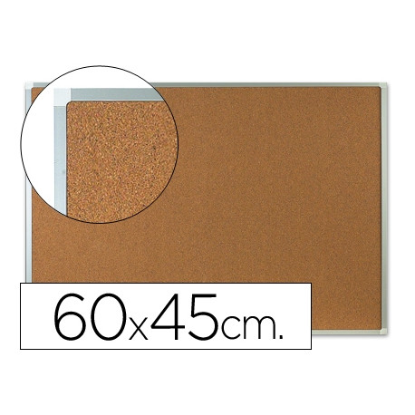 PIZARRA CORCHO Q-CONNECT MARCO DE ALUMINIO 60X45 CM PIZARRA CORCHO Q-CONNECT MARCO DE ALUMINIO 60X45 CM