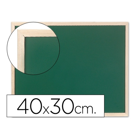 PIZARRA VERDE Q-CONNECT MARCO DE MADERA 40X30 CM SIN REPISA PIZARRA VERDE Q-CONNECT MARCO DE MADERA 40X30 CM SIN REPISA