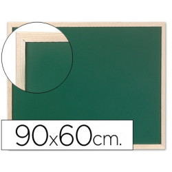 PIZARRA VERDE Q-CONNECT MARCO DE MADERA 90X60 SIN REPISA