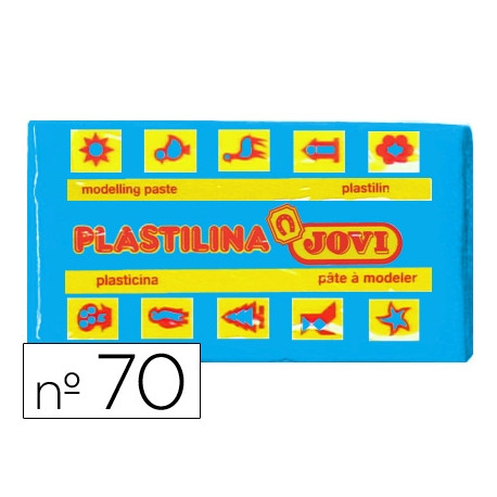 PLASTILINA JOVI 70 AZUL CLARO -UNIDAD -TAMAÑO PEQUEÑO