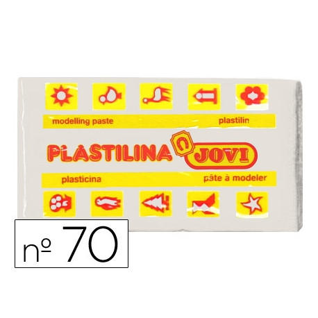 PLASTILINA JOVI 70 BLANCA -UNIDAD -TAMAÑO PEQUEÑO