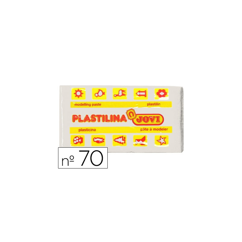 PLASTILINA JOVI 70 BLANCA -UNIDAD -TAMAÑO PEQUEÑO